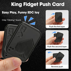 Metal Poker Card Fidget Slider - Premium Black Ace Stress Relief