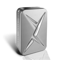 metal Lightning Infinite magnetic fidget slider for adults, side view showing the mechanism