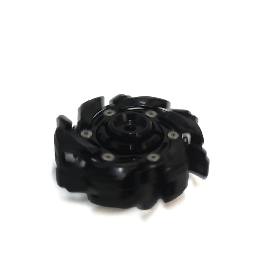 black metal Open Armor mecha fidget spinner for adults, main product view