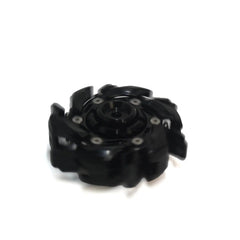 black metal Open Armor mecha fidget spinner for adults, main product view