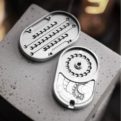 metal dragon fidget slider for adults, with a satisfying ding, for stress and focus at the desk