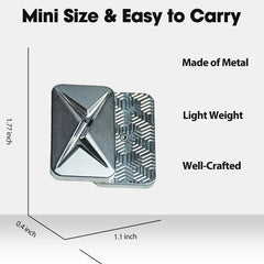 metal Lightning Infinite magnetic fidget slider for adults, close-up showing the design and finish