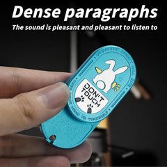 Fidget Toys Adults, EDC Light Alloy Rabbit Fidget Slider,Sensory Toy with Anti-Stress Design, Help Relieve Anxiety, Compact Portable Fidget Tool, for Adults (Blue)