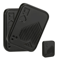 Fidget Slider, Metal Poker Push Card, Fidget Clicker, Fidget Toys for Adults Teens (Black A)