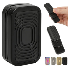 metal 3-layer magnetic fidget slider for adults, detail of the finish and mechanism