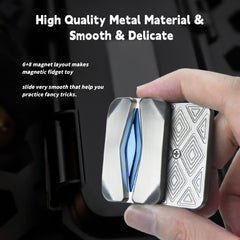 Mountain Fidget Slider, Trackless Design for Fancy Tricks, EDC Fidget Toys Adults Stress Relief Toy for Keep Focus & Anxiety Relief, Best Gadgets for Men（Silver）
